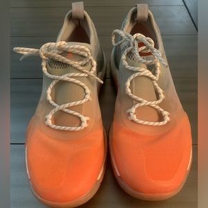 Adidas by Stella McCartney Orange and Gray Sneakers